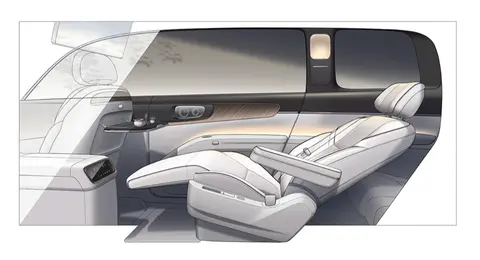 零跑D19内饰设计图发布，定位大型SUV